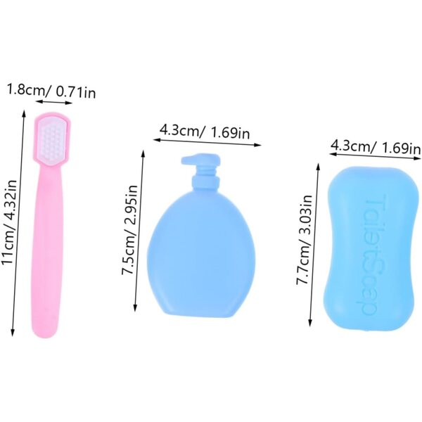 Set 2 Spazzolini da Denti Miniatura per Bambole - Accessori Bagno Casa Bambole SOPOTUTU