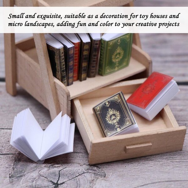 Mini Libri Multicolore 15 pezzi per Casa delle Bambole e Micro Paesaggi Creativi