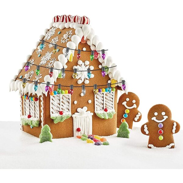 Mini Lichterkette Wichtel per Casa delle Bambole, Decorazione Natalizia Colorata 1m