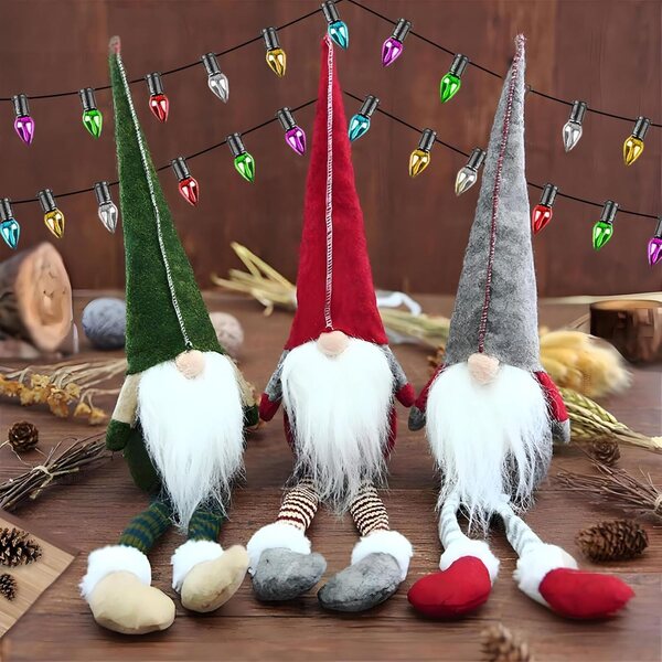 Mini Lichterkette Wichtel per Casa delle Bambole, Decorazione Natalizia Colorata 1m
