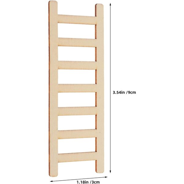 50 Mini Scale in Legno per Casa delle Bambole Decorazioni e Paesaggi Fai-da-Te