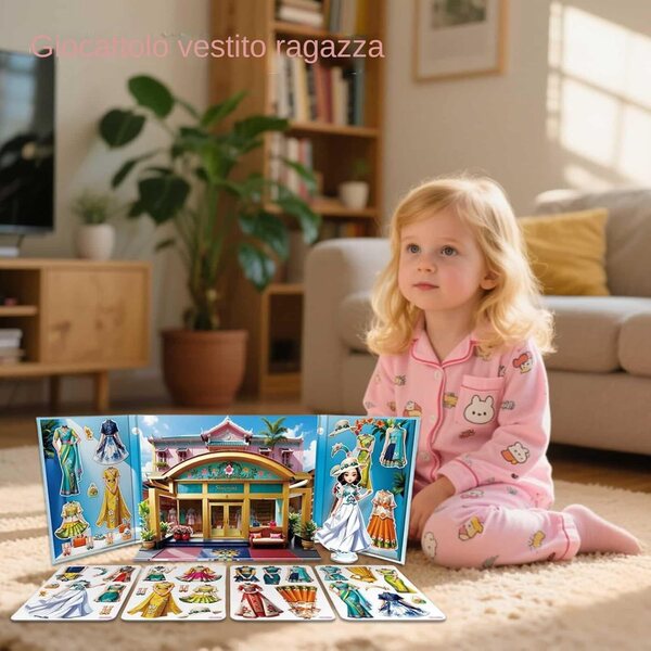 Magnetic Dress Up – Magnetisches Set mit pädagogischen und kreativen Papierpuppen-Prinzessinnen