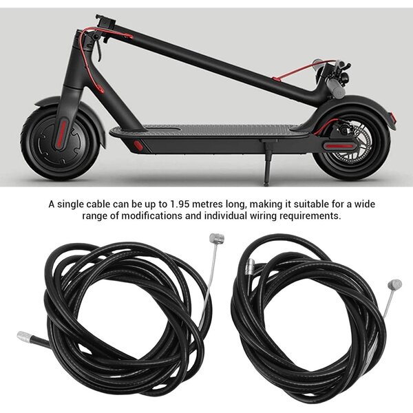 Bremskabel aus Gummi und Stahl für Elektroroller M365 Pro4, 1,95 m, 2 Stück