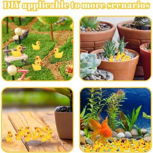 50 Mini Anatre in Resina per Decorazioni Casette Bambole, Giardini, Acquari