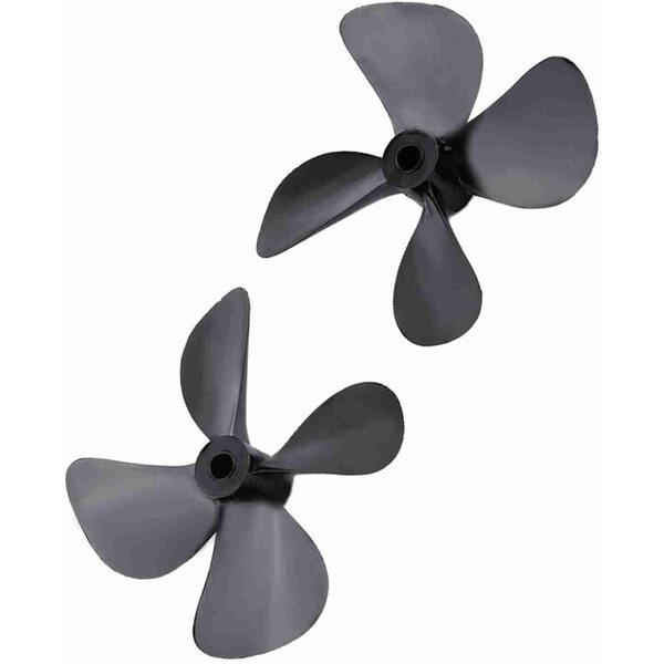 Eliche per Barche Telecomandate RC 60 mm 4 Pale in Plastica Durevole per Alberi 4 mm