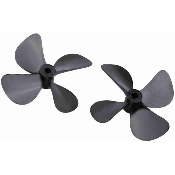 Eliche per Barche Telecomandate RC 60 mm 4 Pale in Plastica Durevole per Alberi 4 mm