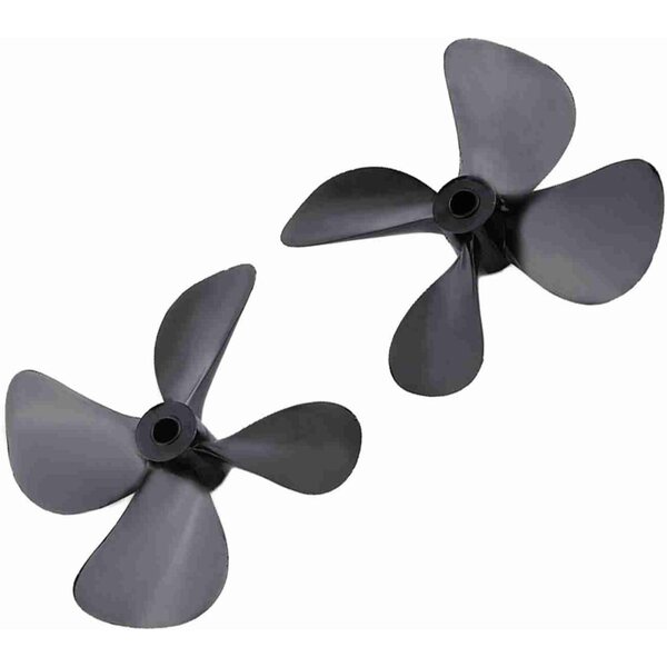 Eliche per Barche Telecomandate RC 60 mm 4 Pale in Plastica Durevole per Alberi 4 mm