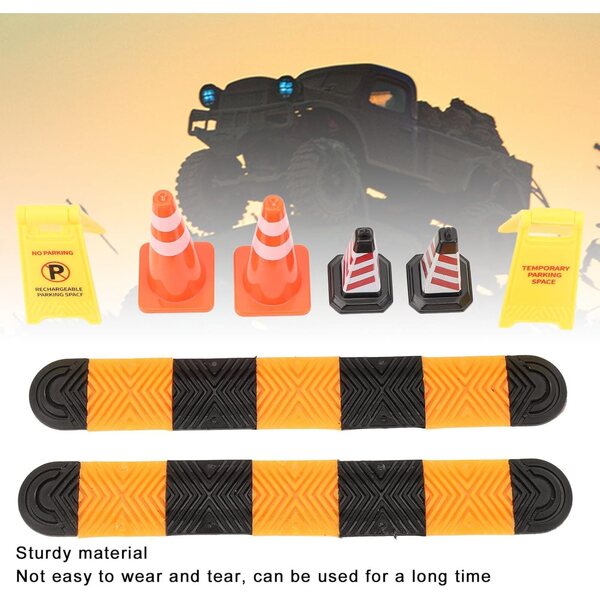 Autoszenenzubehör Modell 1/18 1/24 Kegelsignale Bumps aus hochwertigem Kunststoff