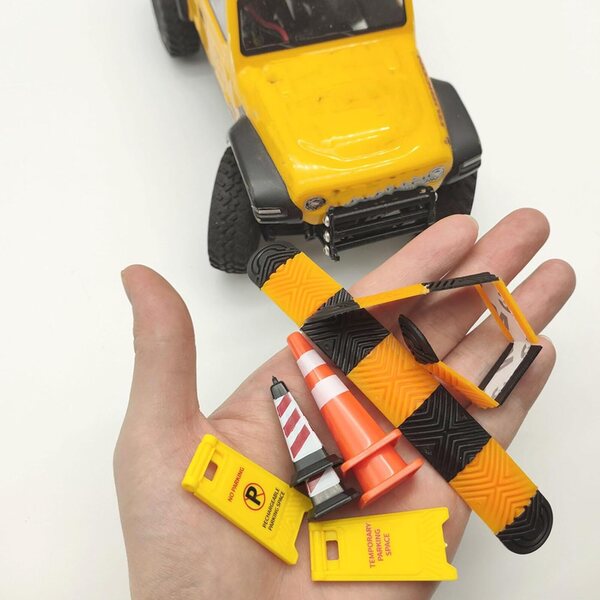 Autoszenenzubehör Modell 1/18 1/24 Kegelsignale Bumps aus hochwertigem Kunststoff