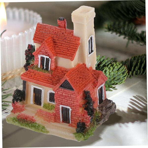 BESPORTBLE 4 pezzi Casette Miniatura in Resina per Decorazioni da Giardino e Paesaggio