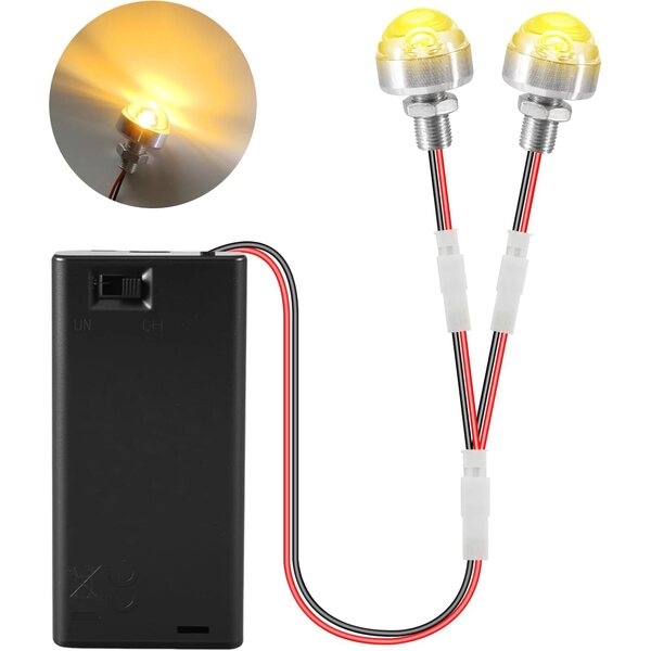 Mini luci LED per case delle bambole bianco caldo con porta batteria AA Joycabin