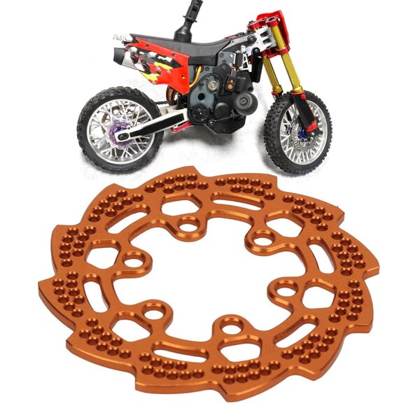Hintere Bremsscheibe aus Aluminiumlegierung für Losi 1:4 PROPI PROMOO MX Dirtbike Gold
