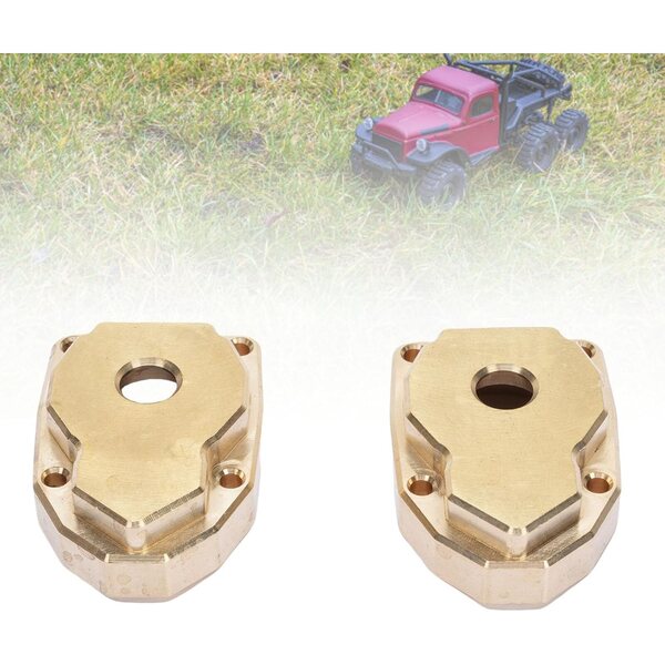 POENVFPO Messing-Lenkungsabdeckungen für 1/7 MK07 RC-Auto – Set 2-tlg