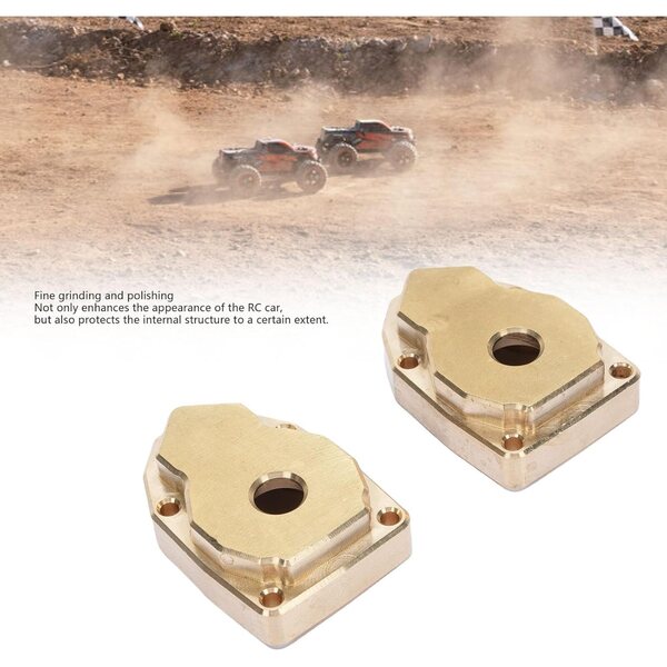 POENVFPO Messing-Lenkungsabdeckungen für 1/7 MK07 RC-Auto – Set 2-tlg