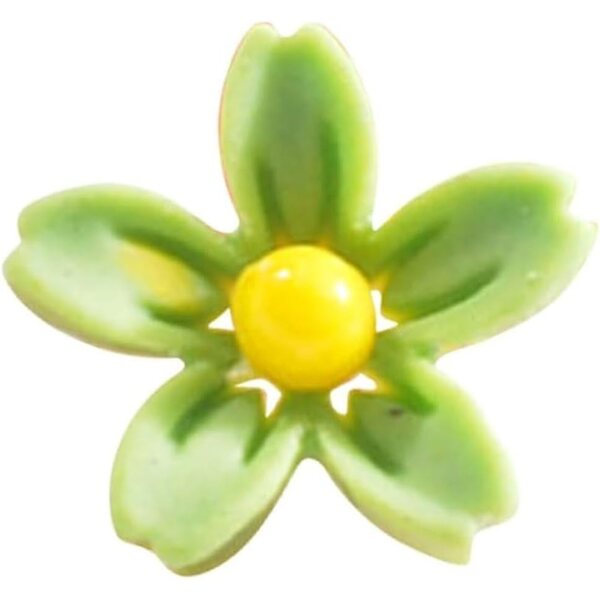 50 Mini fiori in resina colorati 3D per decorazioni fai da te e nail art 7x7 mm