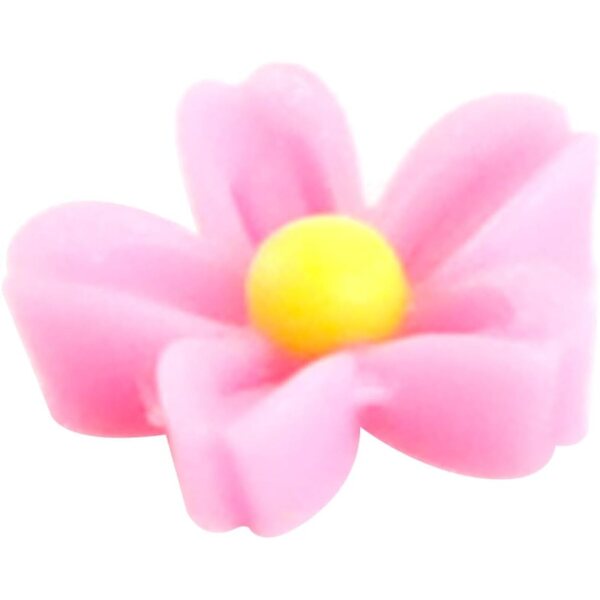 50 Mini fiori in resina colorati 3D per decorazioni fai da te e nail art 7x7 mm