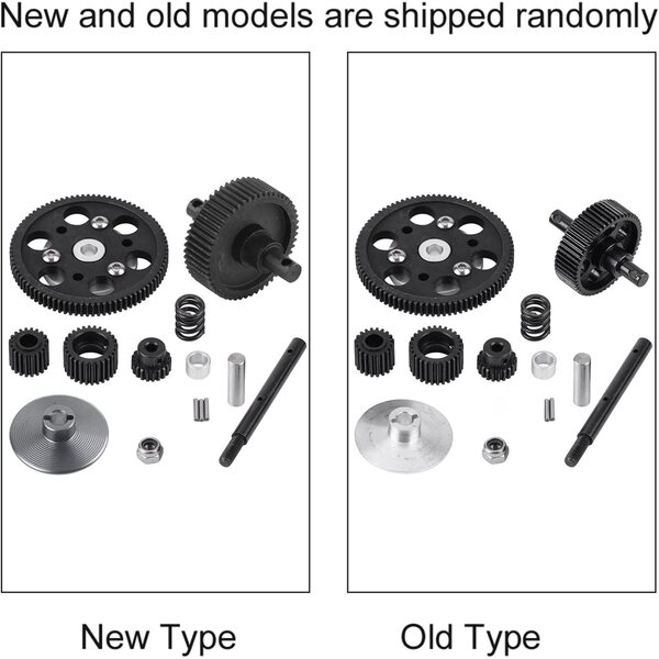 SCX10 RC Car Leichtes Metallgetriebeset – Robustes und einfach zu installierendes Zubehör