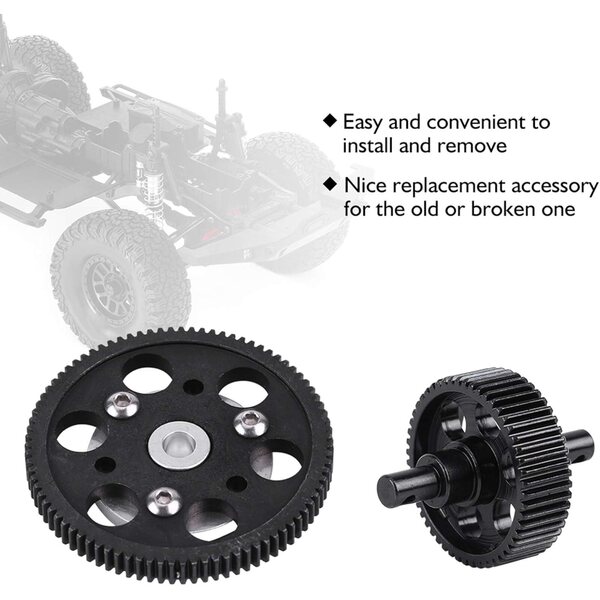 SCX10 RC Car Leichtes Metallgetriebeset – Robustes und einfach zu installierendes Zubehör