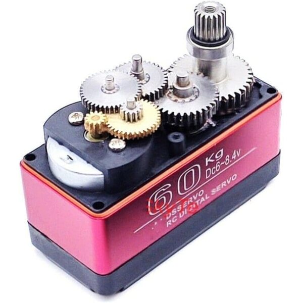 ZEZEFUFU Servo Digitale Metal Gear 60KG per RC Car 1/6 Axial SCX6 | Alta Coppia e Precisione