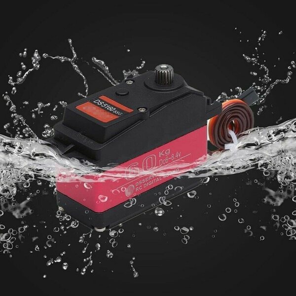 ZEZEFUFU Servo Digitale Metal Gear 60KG per RC Car 1/6 Axial SCX6 | Alta Coppia e Precisione