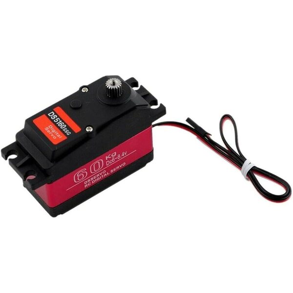 ZEZEFUFU Servo Digitale Metal Gear 60KG per RC Car 1/6 Axial SCX6 | Alta Coppia e Precisione