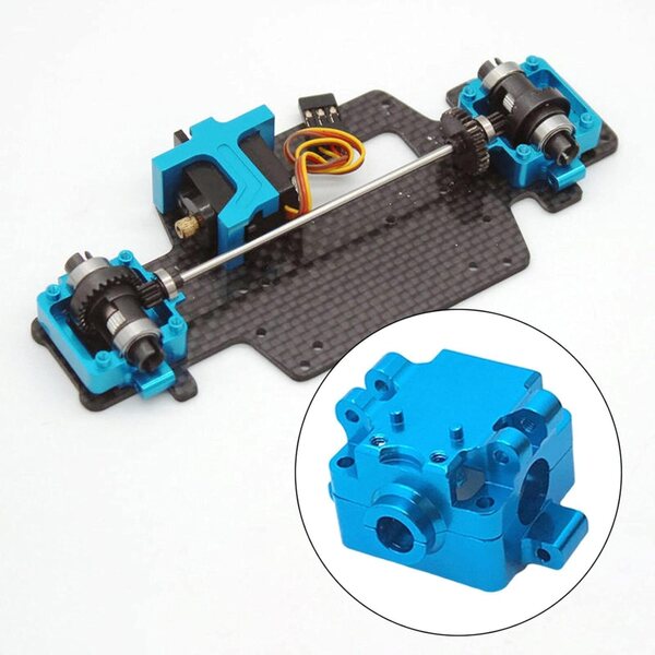 Oberes und unteres Getriebegehäuse-Set aus Metall für 1/28 RC Car Wltoys