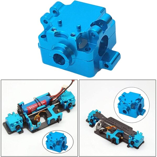 Oberes und unteres Getriebegehäuse-Set aus Metall für 1/28 RC Car Wltoys