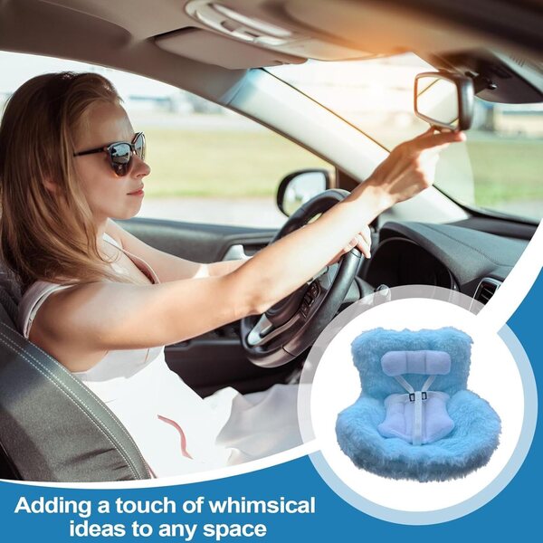 Seggiolino Auto Bambole Peluche con Clip Ventilazione 15,5x15,5 cm TocaFeank
