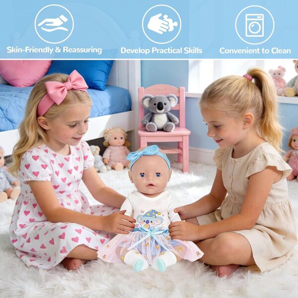 Set 5 Vestiti Blu per Bambole - Completo e Versatile Carreuty