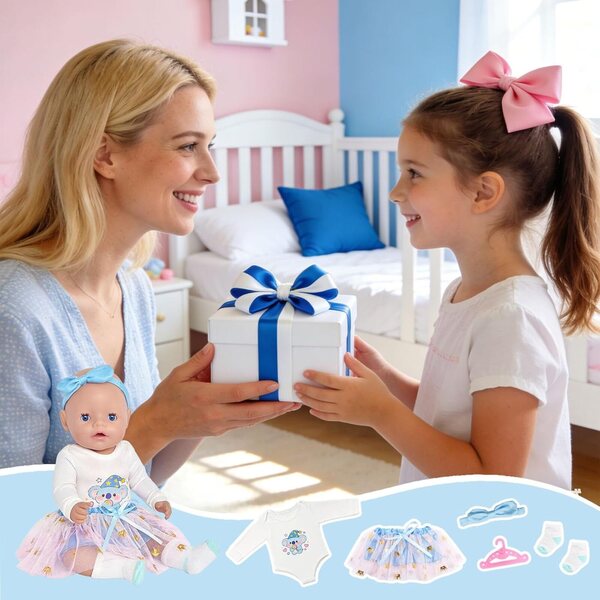Set 5 Vestiti Blu per Bambole - Completo e Versatile Carreuty