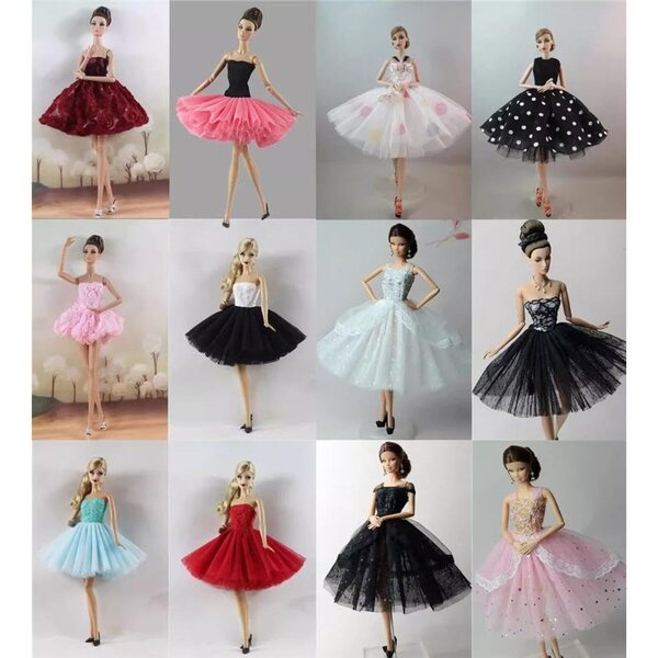Spitzenkleid für 11,5" Puppe - BJD 1/6 Ballettkleid, elegantes Outfit