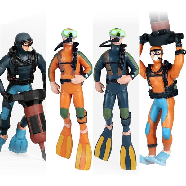 Action Figure Subacqueo Miniatura Oceanico Decorazione Educativa in Plastica FewNvWa