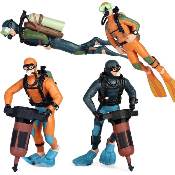 Action Figure Subacqueo Miniatura Oceanico Decorazione Educativa in Plastica FewNvWa