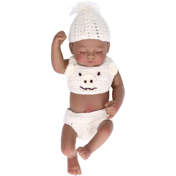 Taidda Bambola Neonata Realistica in Silicone 10 Pollici con Vestiti Morbidi e Flessibile