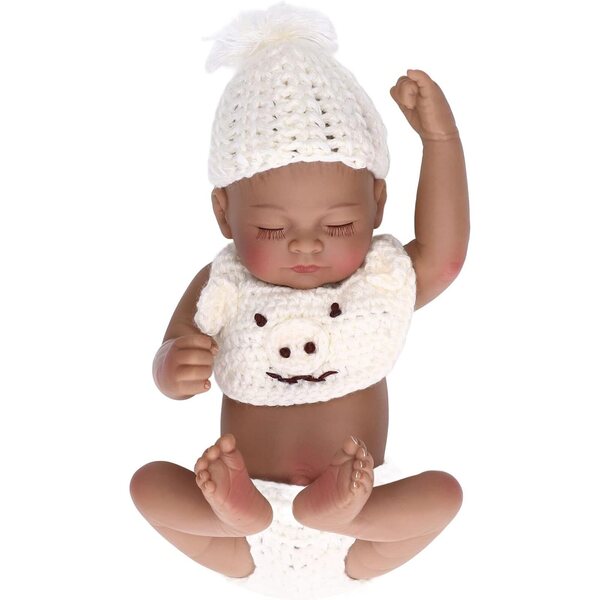 Taidda Bambola Neonata Realistica in Silicone 10 Pollici con Vestiti Morbidi e Flessibile