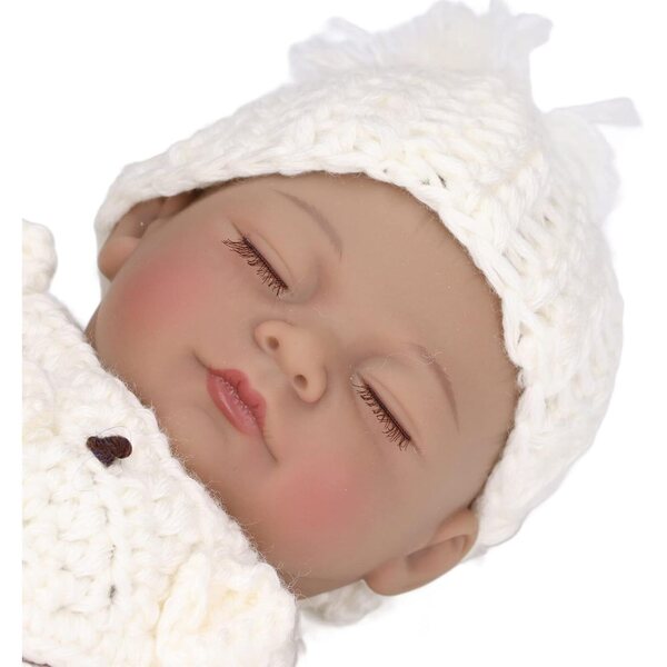 Taidda Bambola Neonata Realistica in Silicone 10 Pollici con Vestiti Morbidi e Flessibile