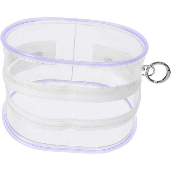 EXCEART Borsa Trasparente in PVC per Bambole con Gancio Appendibile, Organizer Compatto da Viaggio