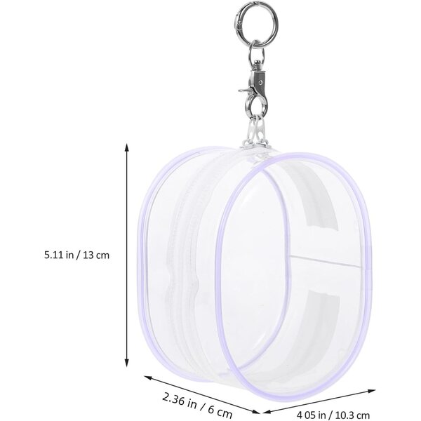 EXCEART Borsa Trasparente in PVC per Bambole con Gancio Appendibile, Organizer Compatto da Viaggio