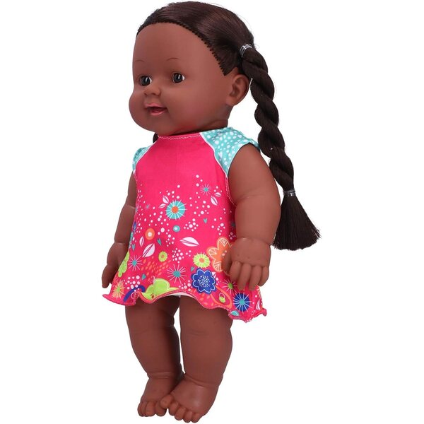 Bewinner Realistische afrikanische Puppe, 30 cm, pädagogisches und interaktives Spiel für Kinder