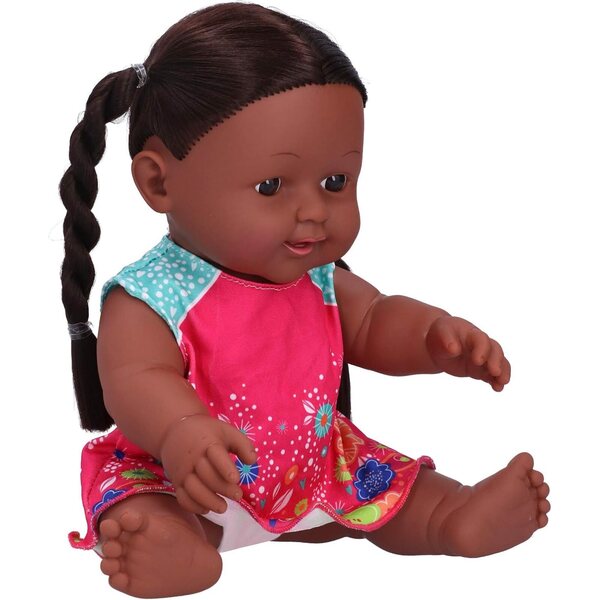Bewinner Realistische afrikanische Puppe, 30 cm, pädagogisches und interaktives Spiel für Kinder