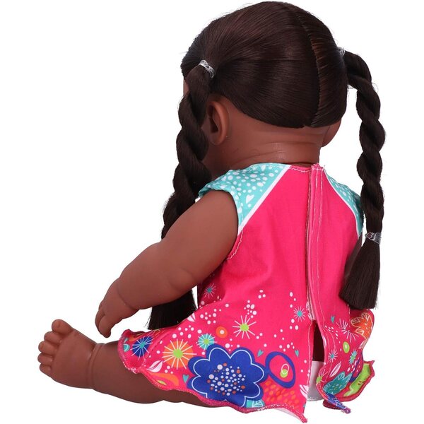 Bewinner Realistische afrikanische Puppe, 30 cm, pädagogisches und interaktives Spiel für Kinder