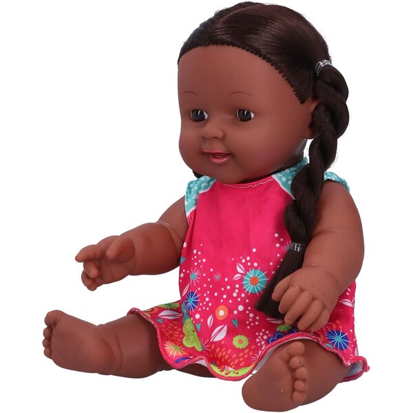 Bewinner Realistische afrikanische Puppe, 30 cm, pädagogisches und interaktives Spiel für Kinder