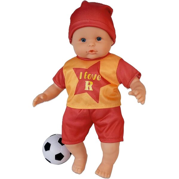 Bambola Giocatore Migliorati MammAmore con Voce e Pallone - I love R