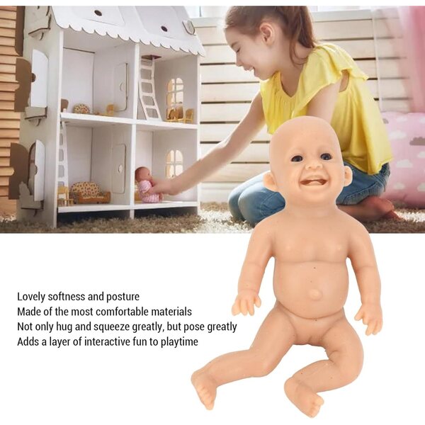 6 Zoll große realistische Silikonpuppe mit weichem Gelenkkörper für Kinder