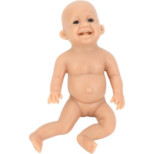 6 Zoll große realistische Silikonpuppe mit weichem Gelenkkörper für Kinder
