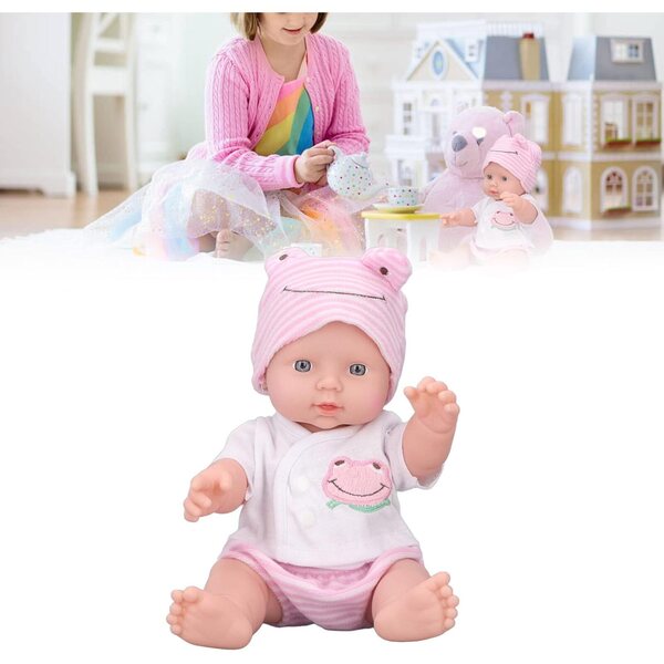 Irfora Realistische Puppe aus weichem Silikon, 30 cm, perfektes Geschenk für Kinder