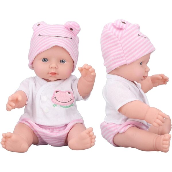Irfora Realistische Puppe aus weichem Silikon, 30 cm, perfektes Geschenk für Kinder