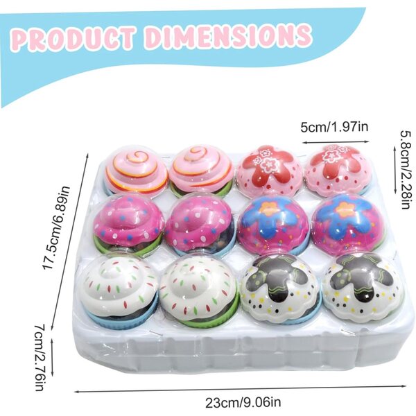 Set mit 12 Cupcake-Prinzessinnenpuppen mit Überraschungsparfüm, Spielzeug für Kinder ab 3 Jahren