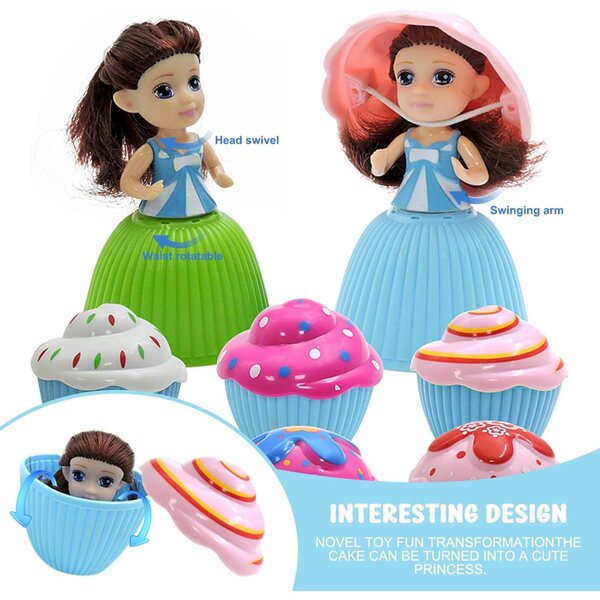 Set mit 12 Cupcake-Prinzessinnenpuppen mit Überraschungsparfüm, Spielzeug für Kinder ab 3 Jahren