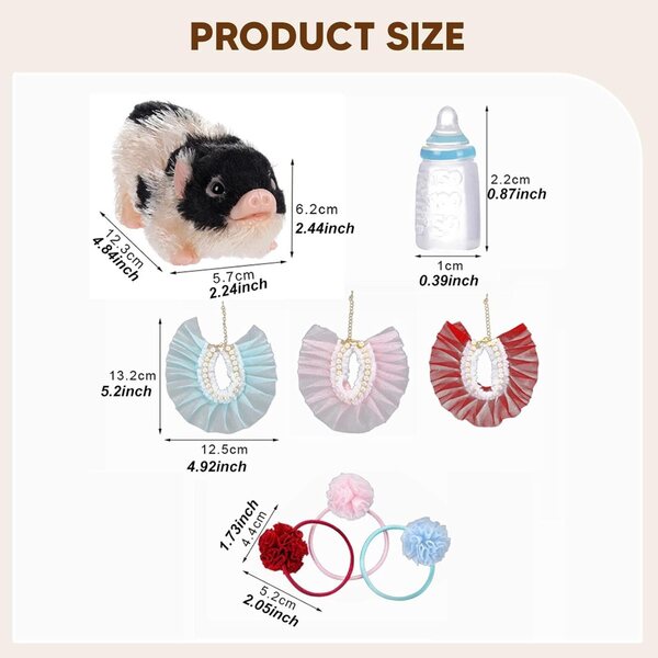 Amagogo Set realistischer Mini-Rebornpuppen aus Silikon mit Zubehör für Babys